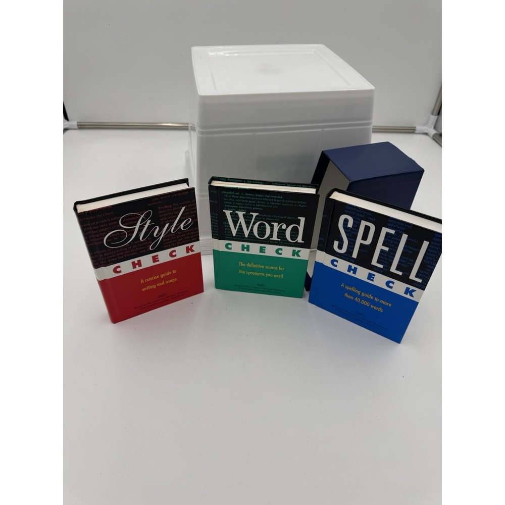Style Check, Spell Check and Word Check 3rd edition by American Heritage RARE